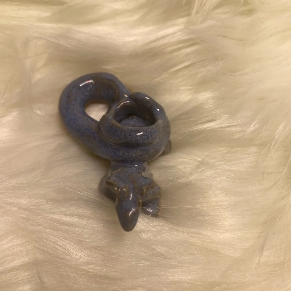 Pottery Studio Art Snake Figurine Handcrafted UnMarked‎ From an Estate Sale